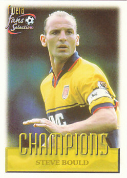 Steve Bould Arsenal 1999 Futera Fans' Selection #89